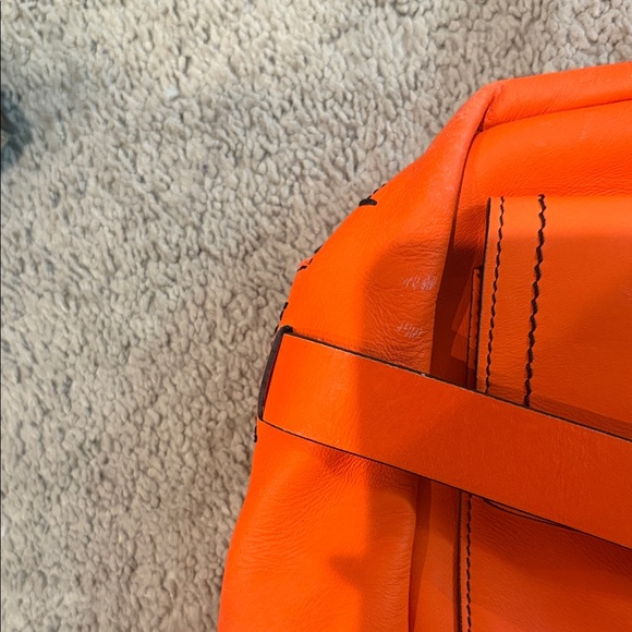 REED KRAKOFF "Fighter" Runway Color Block Leather Satchel Handbag Bag Tote - Picture 4 of 6